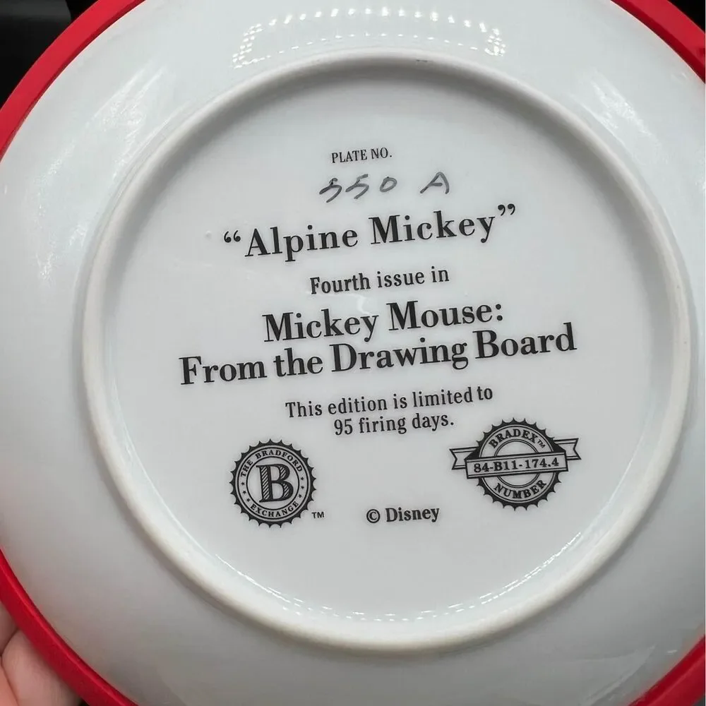 Classic Disney Alpine Mickey 3D Plate Figure Climber